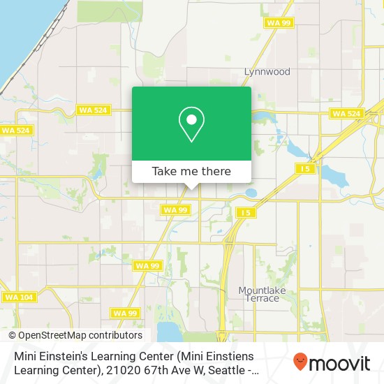 Mapa de Mini Einstein's Learning Center (Mini Einstiens Learning Center), 21020 67th Ave W