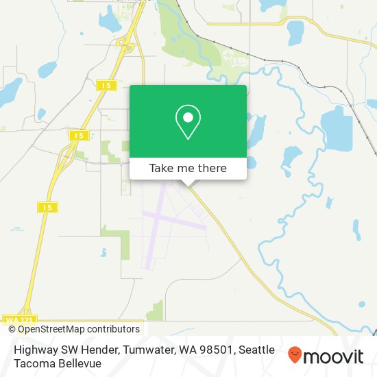 Mapa de Highway SW Hender, Tumwater, WA 98501