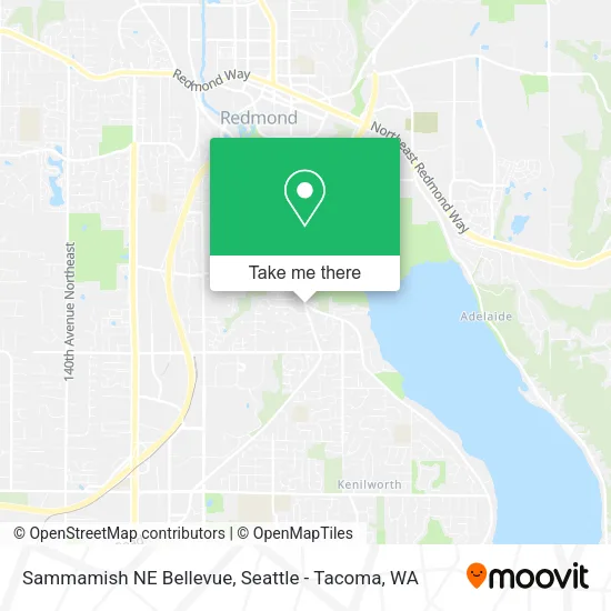 Sammamish NE Bellevue map