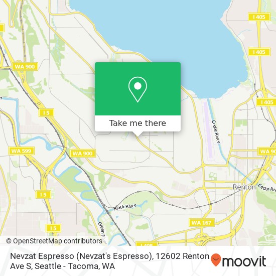 Mapa de Nevzat Espresso (Nevzat's Espresso), 12602 Renton Ave S