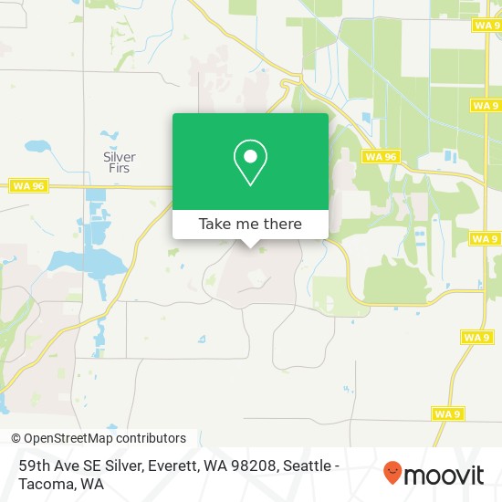 Mapa de 59th Ave SE Silver, Everett, WA 98208