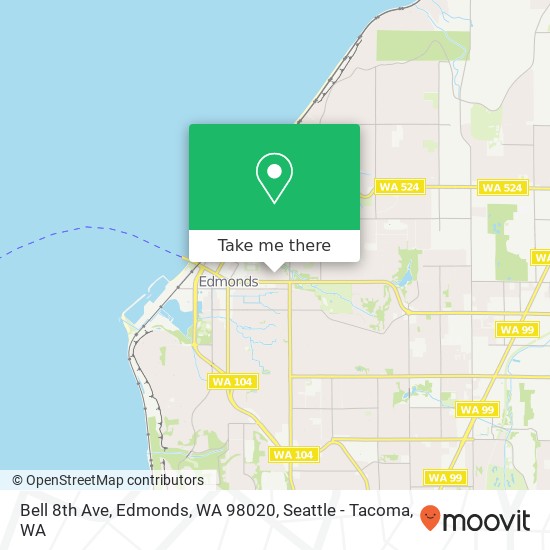 Bell 8th Ave, Edmonds, WA 98020 map