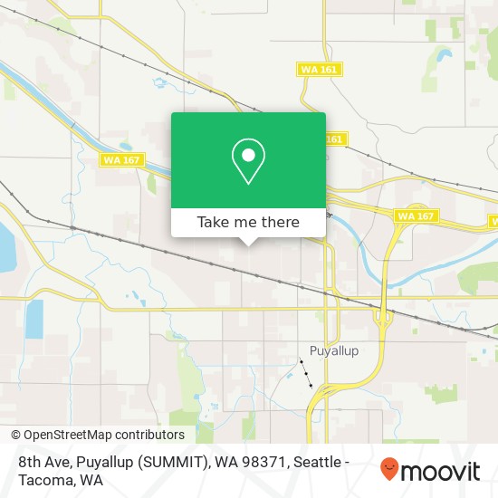 8th Ave, Puyallup (SUMMIT), WA 98371 map