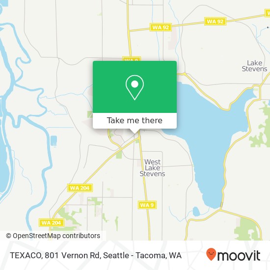 Mapa de TEXACO, 801 Vernon Rd