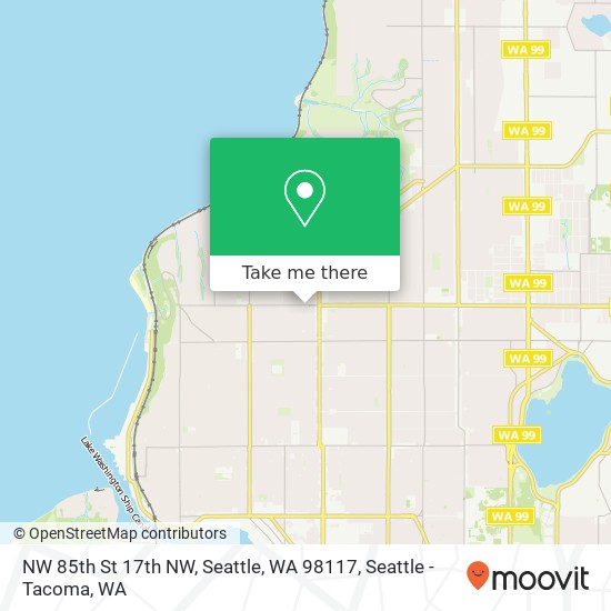 NW 85th St 17th NW, Seattle, WA 98117 map