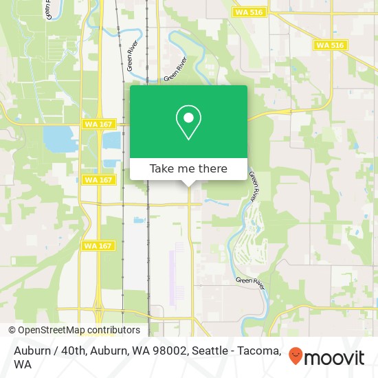 Mapa de Auburn / 40th, Auburn, WA 98002