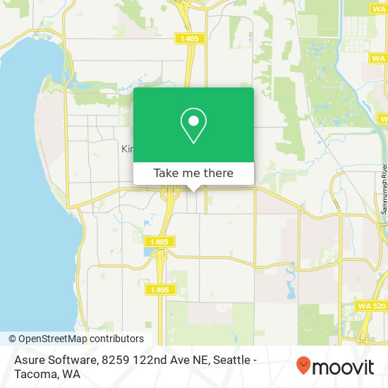 Mapa de Asure Software, 8259 122nd Ave NE