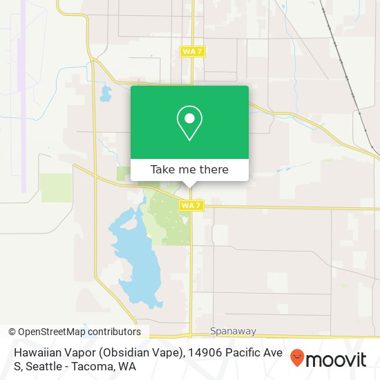 Hawaiian Vapor (Obsidian Vape), 14906 Pacific Ave S map