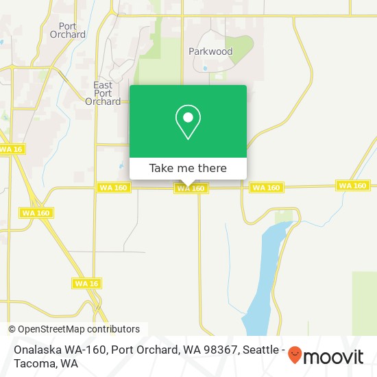 Onalaska WA-160, Port Orchard, WA 98367 map