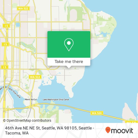 46th Ave NE NE St, Seattle, WA 98105 map