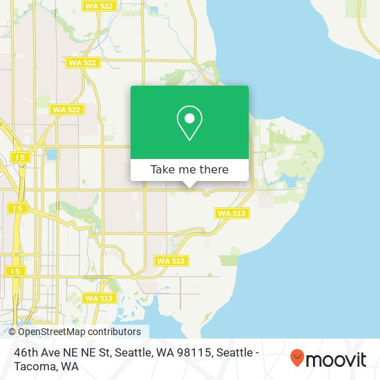 46th Ave NE NE St, Seattle, WA 98115 map