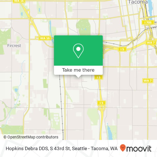 Mapa de Hopkins Debra DDS, S 43rd St