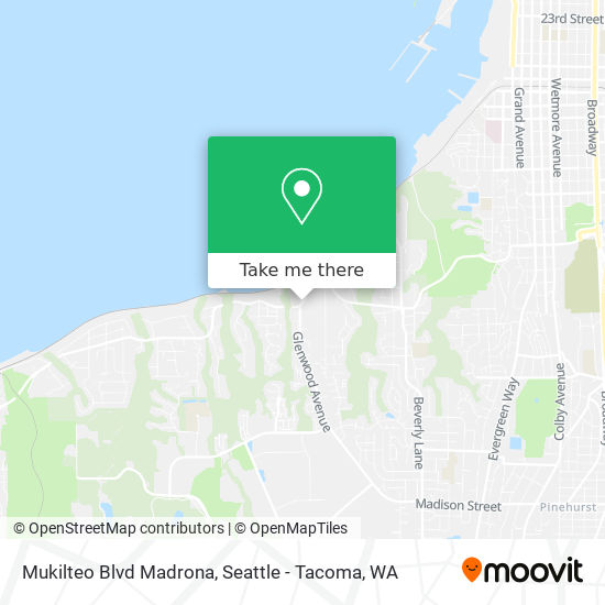 Mukilteo Blvd Madrona map