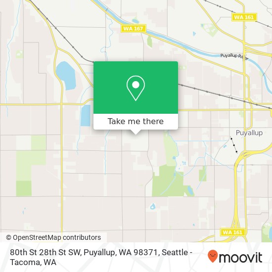 80th St 28th St SW, Puyallup, WA 98371 map