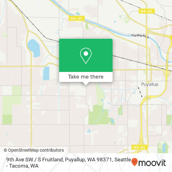 Mapa de 9th Ave SW / S Fruitland, Puyallup, WA 98371