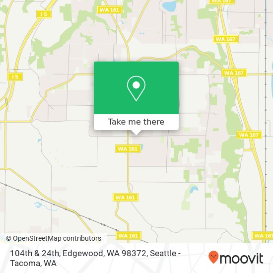 Mapa de 104th & 24th, Edgewood, WA 98372