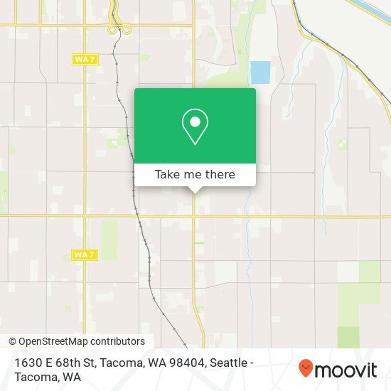 Mapa de 1630 E 68th St, Tacoma, WA 98404