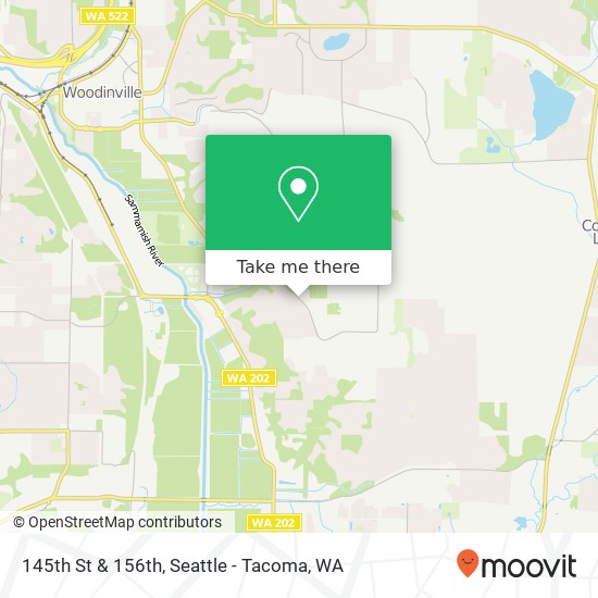 Mapa de 145th St & 156th, Woodinville, WA 98072