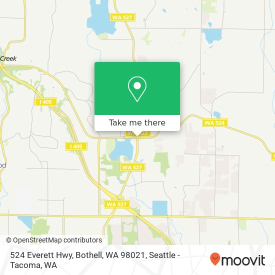 Mapa de 524 Everett Hwy, Bothell, WA 98021