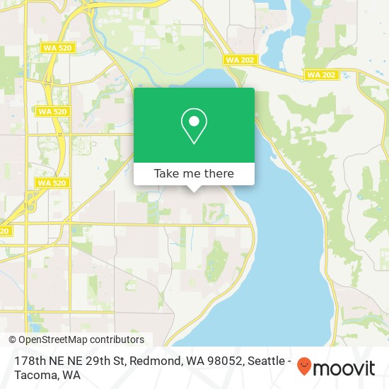 178th NE NE 29th St, Redmond, WA 98052 map