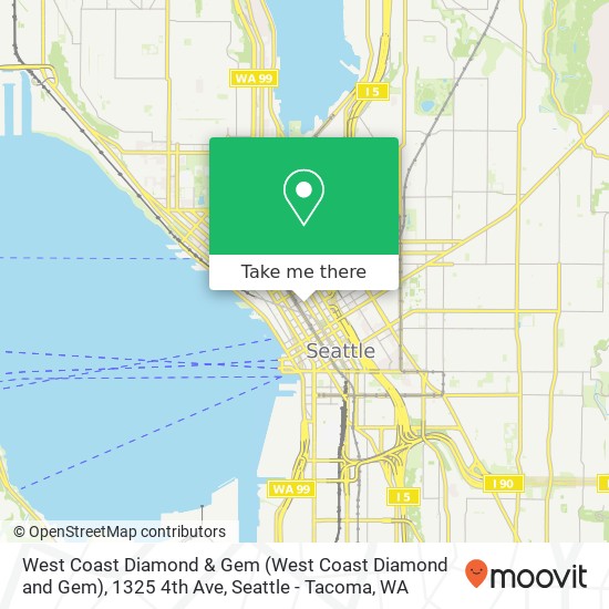West Coast Diamond & Gem (West Coast Diamond and Gem), 1325 4th Ave map
