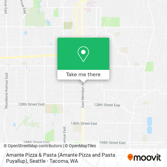 Amante Pizza & Pasta (Amante Pizza and Pasta Puyallup) map