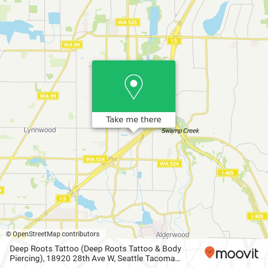 Deep Roots Tattoo (Deep Roots Tattoo & Body Piercing), 18920 28th Ave W map