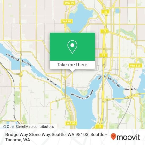 Bridge Way Stone Way, Seattle, WA 98103 map