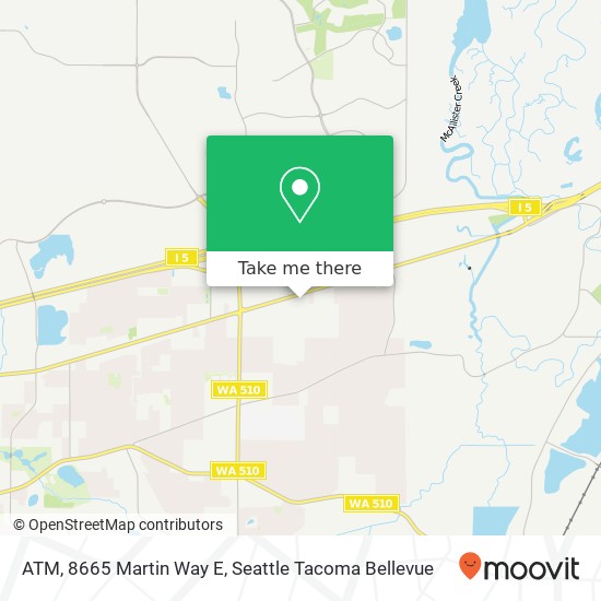 Mapa de ATM, 8665 Martin Way E