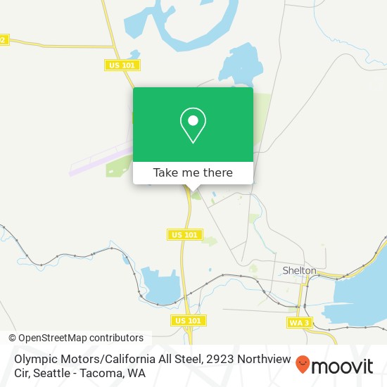 Mapa de Olympic Motors / California All Steel, 2923 Northview Cir