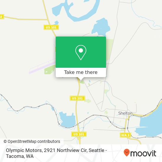 Mapa de Olympic Motors, 2921 Northview Cir