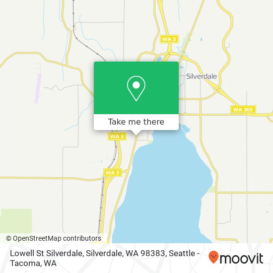 Mapa de Lowell St Silverdale, Silverdale, WA 98383