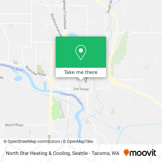 North Star Heating & Cooling map