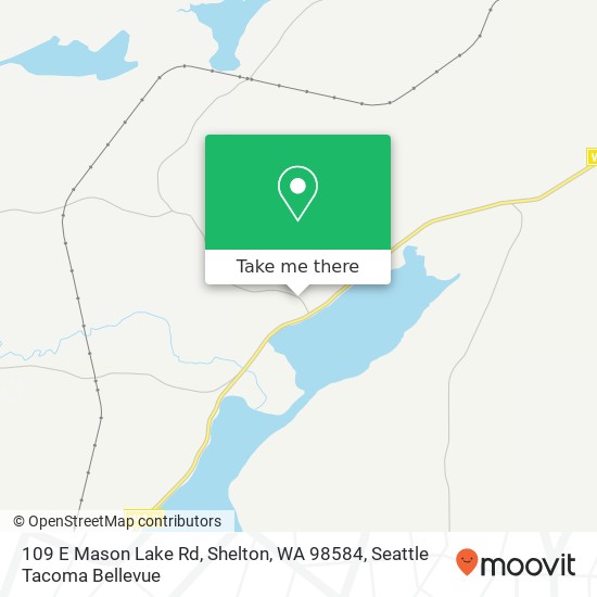 Mapa de 109 E Mason Lake Rd, Shelton, WA 98584