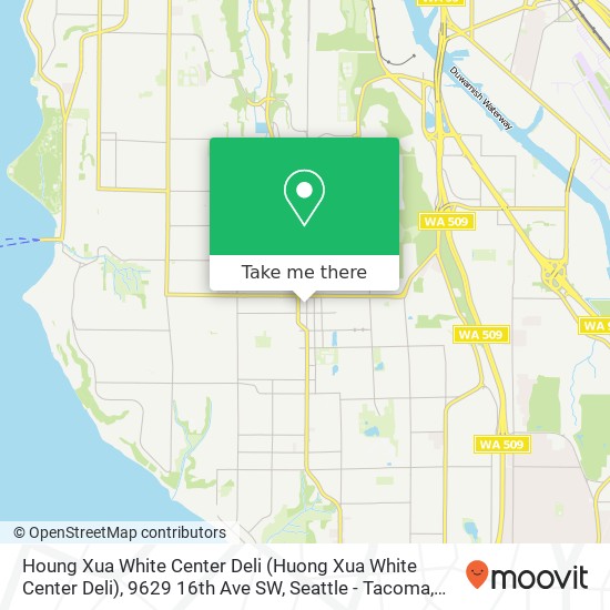 Houng Xua White Center Deli (Huong Xua White Center Deli), 9629 16th Ave SW map