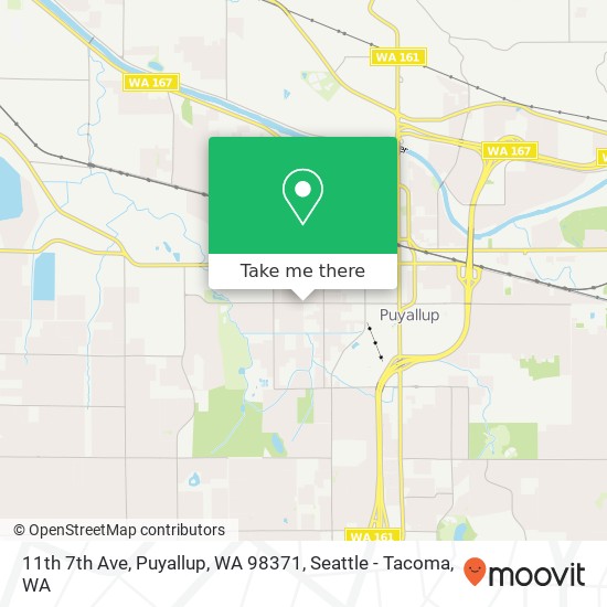 Mapa de 11th 7th Ave, Puyallup, WA 98371