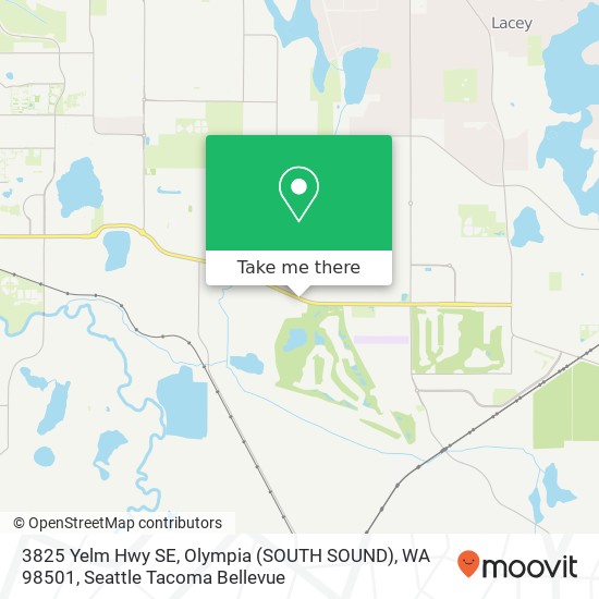 Mapa de 3825 Yelm Hwy SE, Olympia (SOUTH SOUND), WA 98501