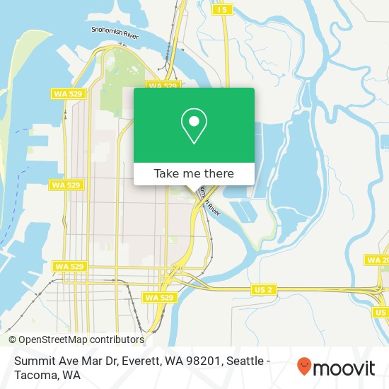 Summit Ave Mar Dr, Everett, WA 98201 map