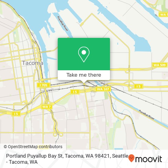 Mapa de Portland Puyallup Bay St, Tacoma, WA 98421