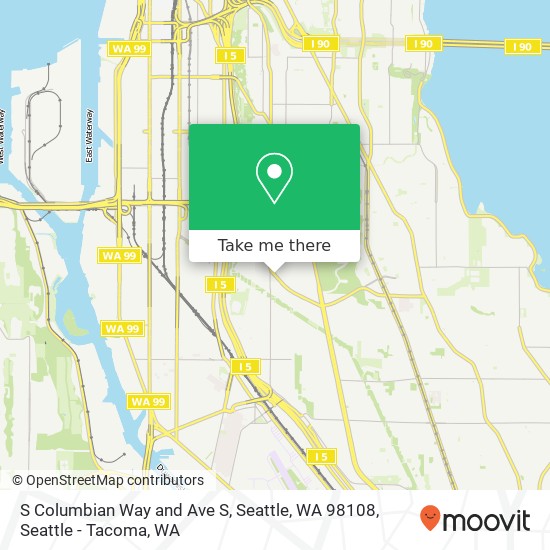 Mapa de S Columbian Way and Ave S, Seattle, WA 98108