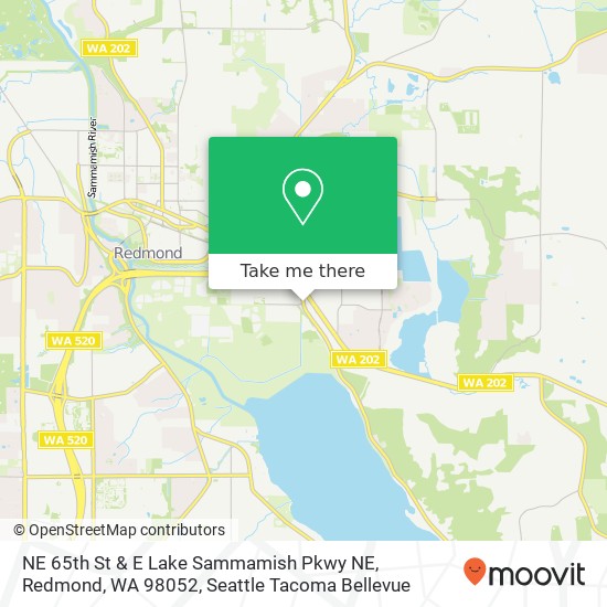 NE 65th St & E Lake Sammamish Pkwy NE, Redmond, WA 98052 map