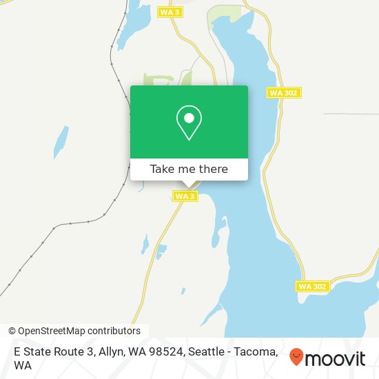 Mapa de E State Route 3, Allyn, WA 98524