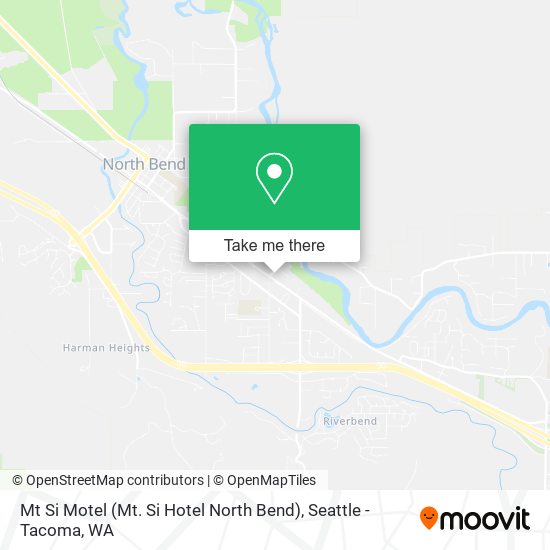 Mt Si Motel (Mt. Si Hotel North Bend) map