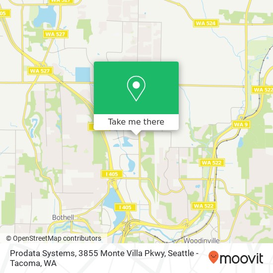 Mapa de Prodata Systems, 3855 Monte Villa Pkwy