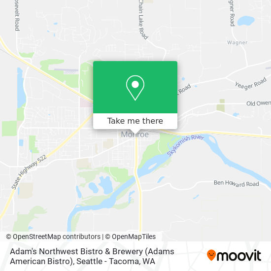 Adam's Northwest Bistro & Brewery (Adams American Bistro) map