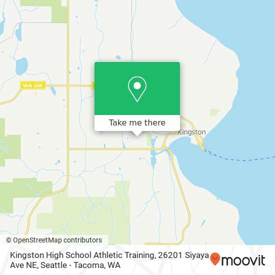 Mapa de Kingston High School Athletic Training, 26201 Siyaya Ave NE