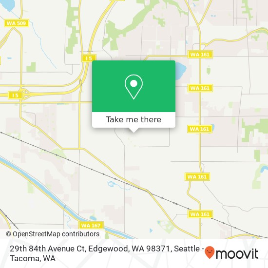 Mapa de 29th 84th Avenue Ct, Edgewood, WA 98371