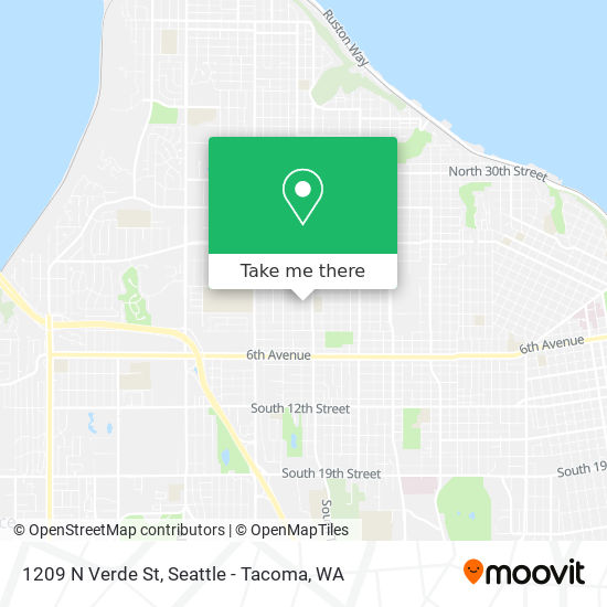 Mapa de 1209 N Verde St