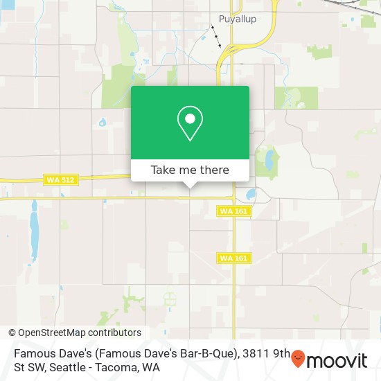 Mapa de Famous Dave's (Famous Dave's Bar-B-Que), 3811 9th St SW