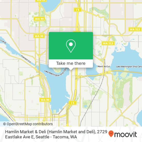 Mapa de Hamlin Market & Deli (Hamlin Market and Deli), 2729 Eastlake Ave E